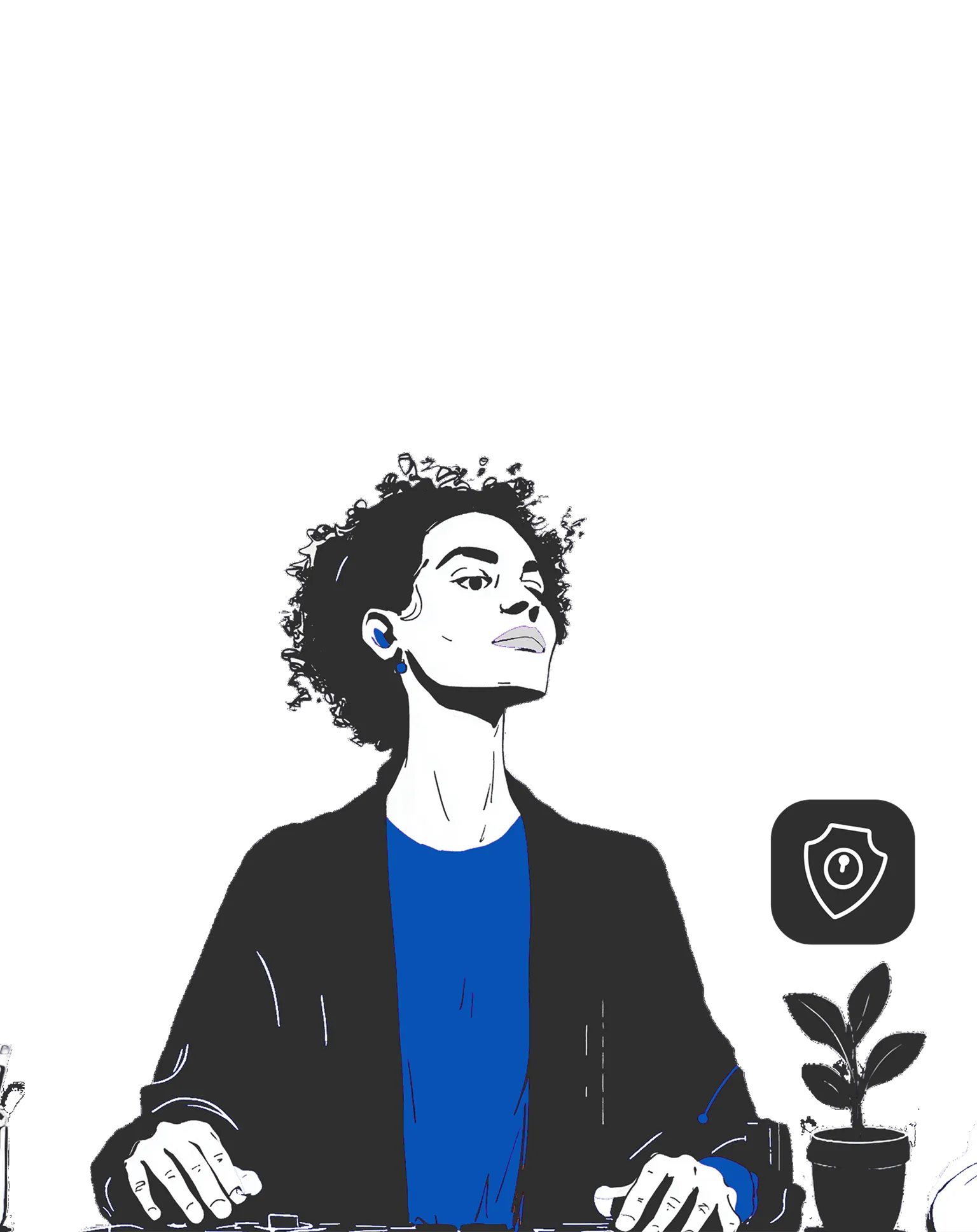 Illustration representing the Quality, Security, and DevOps service.