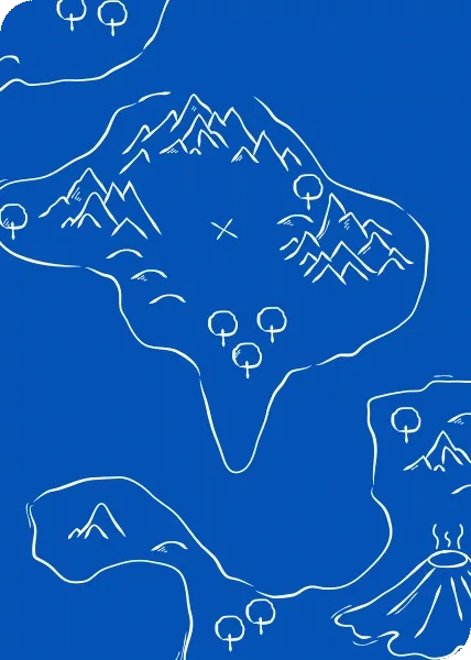 Aerial map illustration with plane flight paths